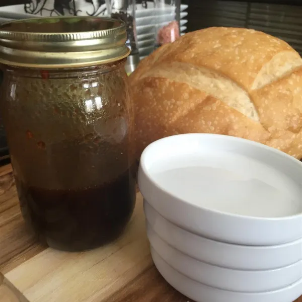 Balsamico Tomatenolie om te Dippen