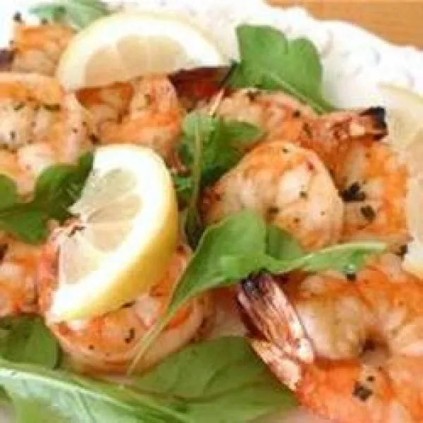 Aperitief met Knoflook Garnalen Scampi