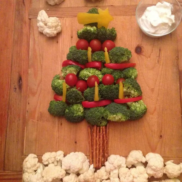 Groenten Kerstboom Met Broccoli