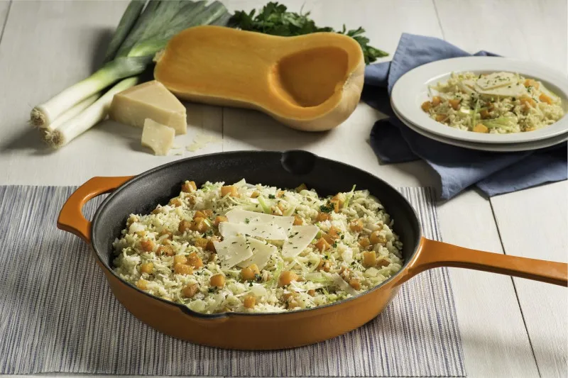 Romige Parmezaan Risotto Met Butternutpompoen