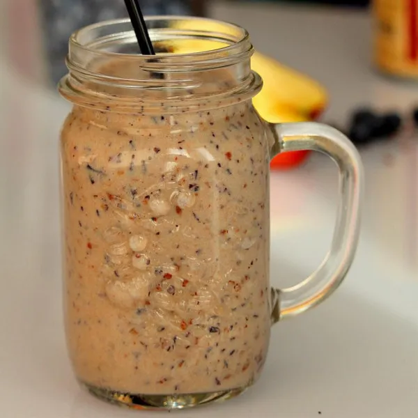 Kokos Smoothie Met Bosbessen Bries