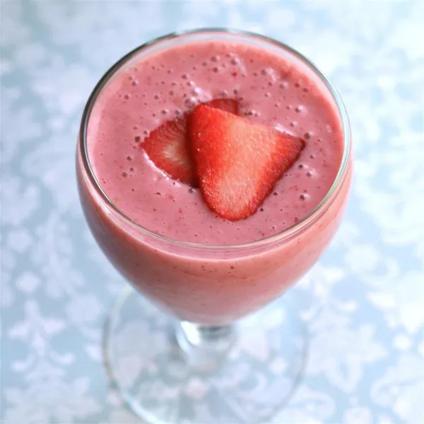 Zijdeachtige Aardbeien Smoothie