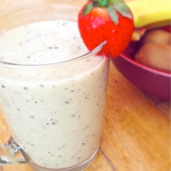 Kiwi, Banaan en Appel Smoothie