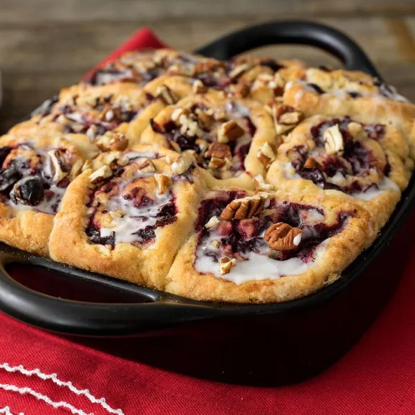 Ontbijtbroodjes Met Noten En Bosbessen