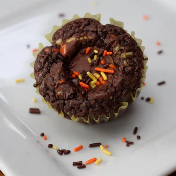 Pindakaas Cupcake Brownies