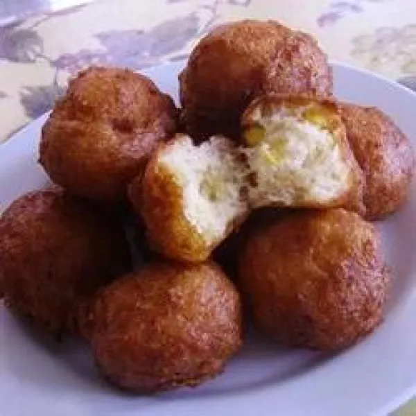 Maïsbeignets met Boterzuur