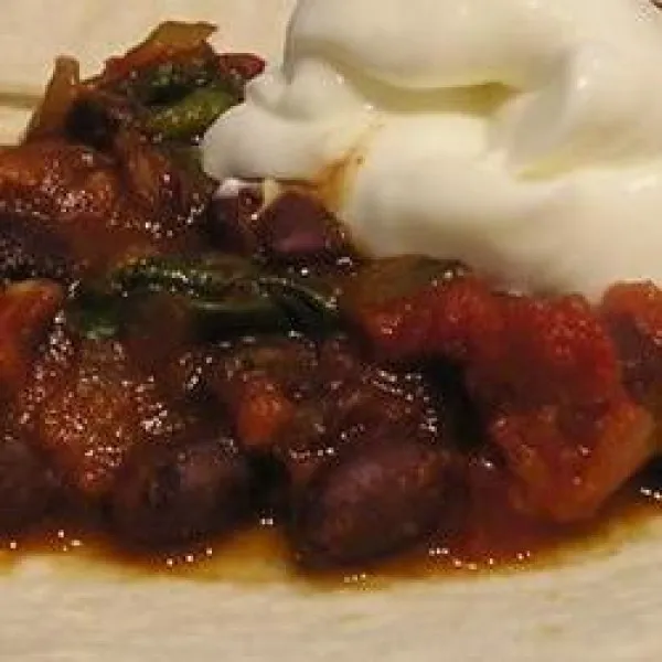 Tomaat, Spinazie en Bonen Burrito
