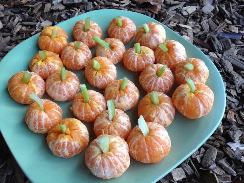 Mandarijnen Pompoenen (Gezonde Halloween Snack)