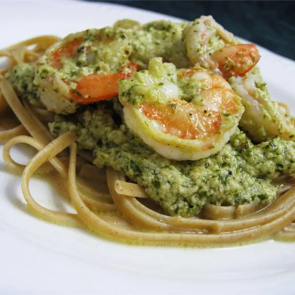 Garnalen met Romige Pesto