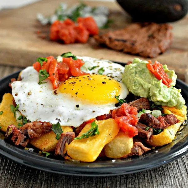 Carne Asada Ontbijt Friet
