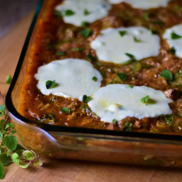 Spaghetti Pompoen Casserole Met Kip