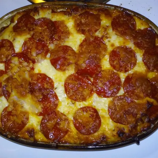Spaghetti Pizza Casserole