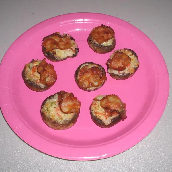Gevulde Champignons Met Zeevruchten