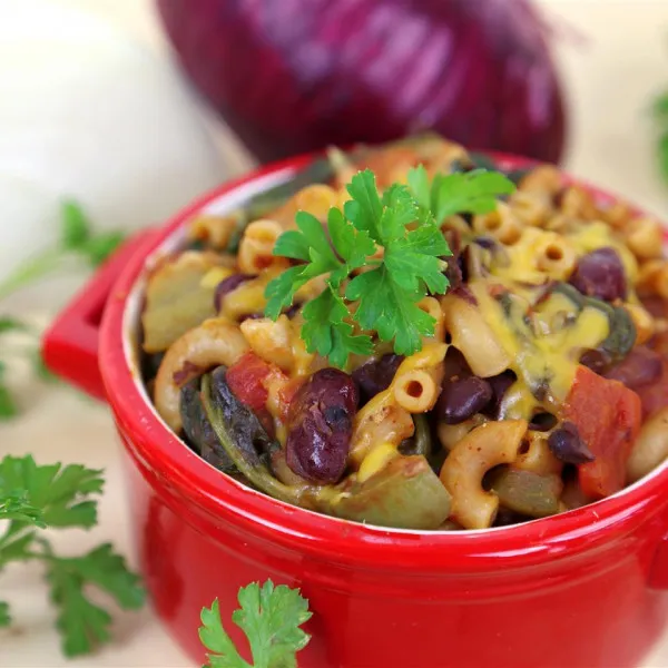 Chili Mac Vegetarisch Uit Één Pan