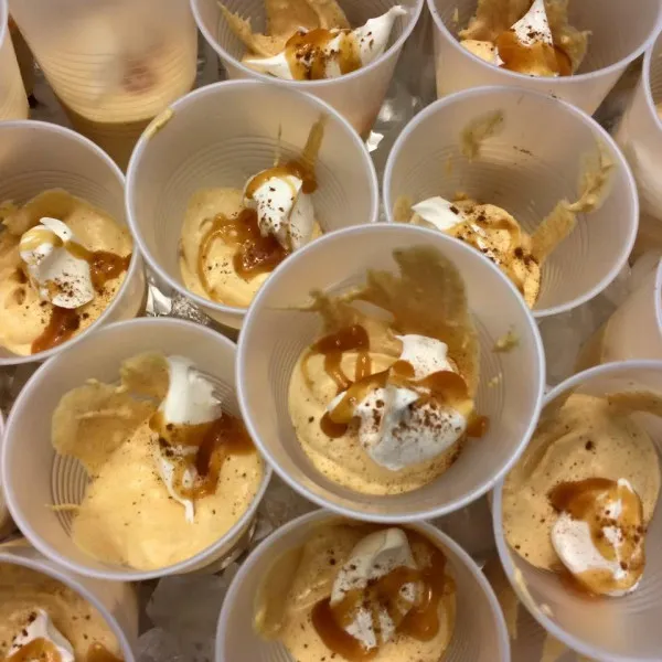 Pumpkin Cake Pudding Shots
