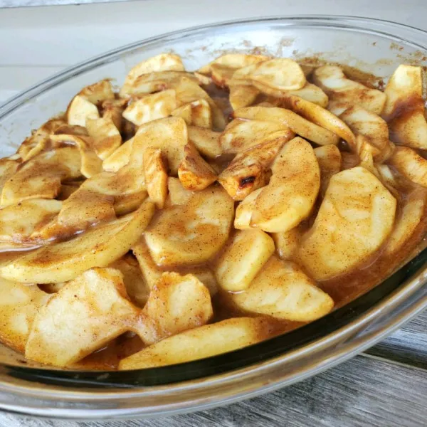 Gekruide Appel Topping Voor Pannenkoeken