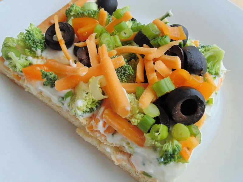 Groentepizza Vierkantjes Van De Tuin