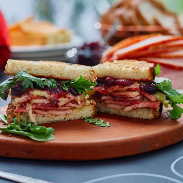 Gesmolten Cranberry's en Cheddarham