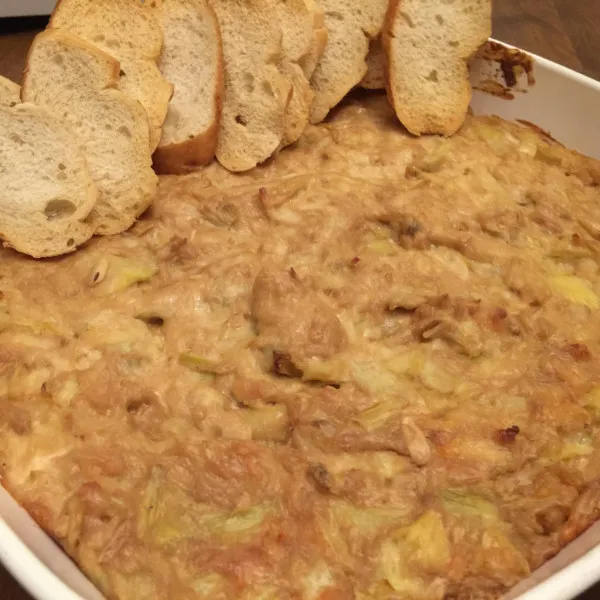 Artisjok, Krab en Knoflook Dip