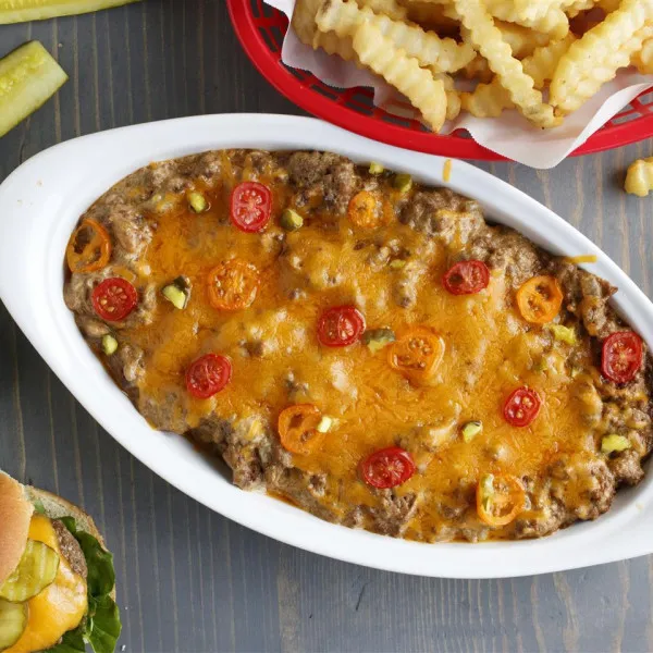 Dip De Hamburger Met Kaas Uit Connecticut