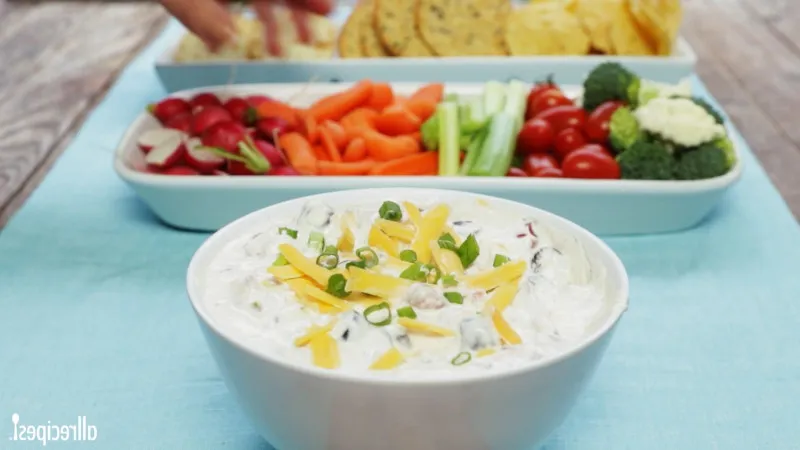 Dip Van Salsa En Zure Room Met Kaas