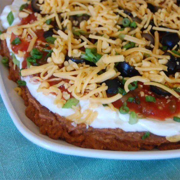 Dip Van Zeven Laag Voor Tacos
