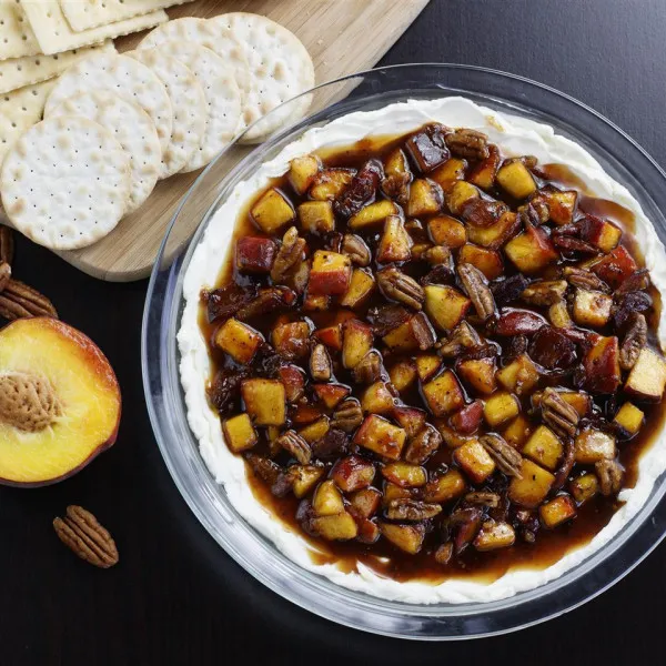 Zoete Perzik En Georgia Walnoot Dip
