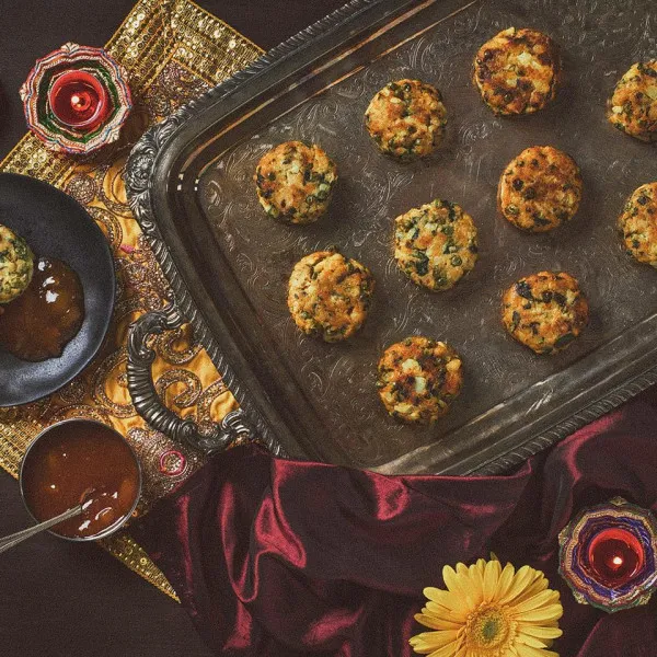Empanadas Van Spinazie En Groene Erwten (Hara Bhara Kebabs)