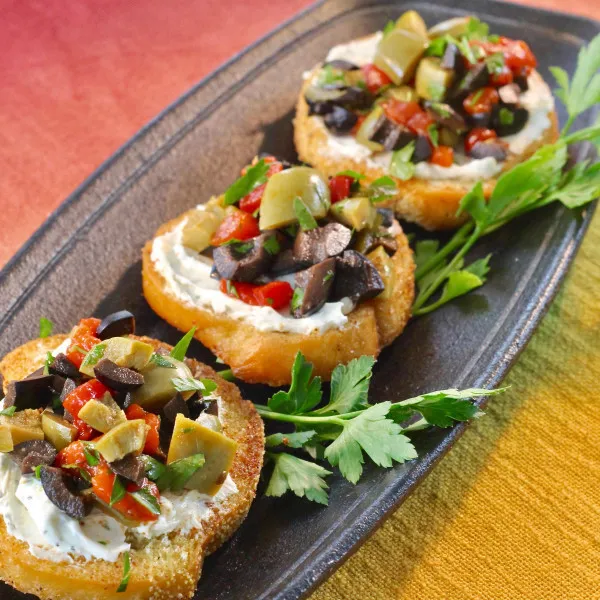 Olijven Salade Met Crostini