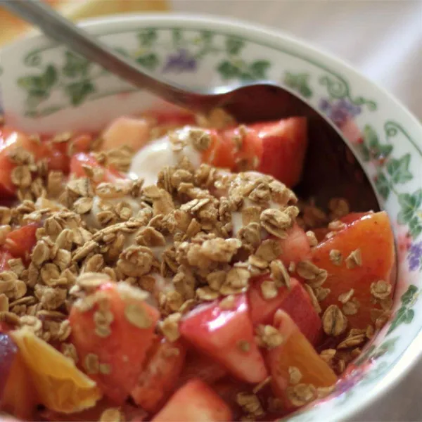 Fruitensalade Met Vanilleyoghurt