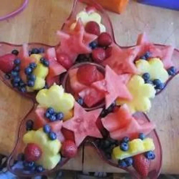 Zomerse salade van fruit
