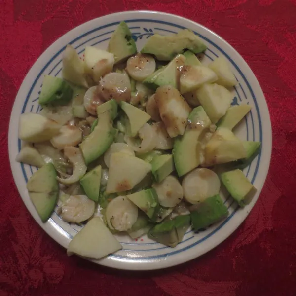 Appel-, Avocado- en Palmitosalade