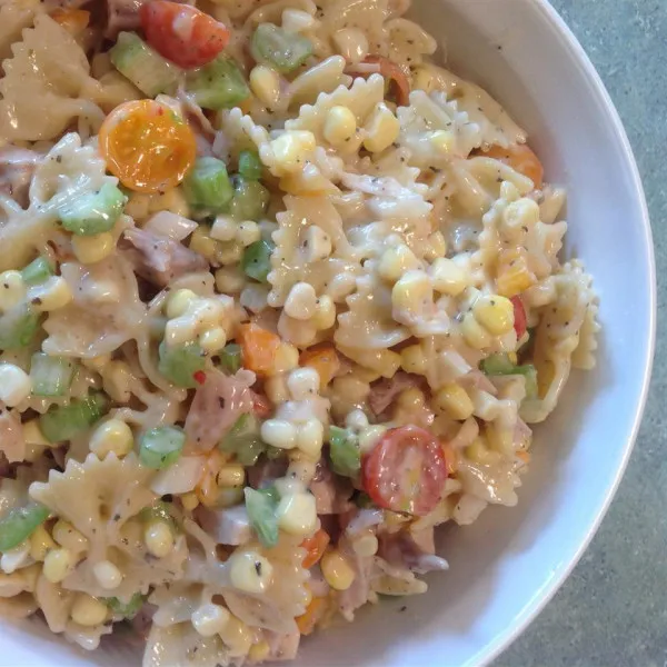 Pasta Salade Met Kip