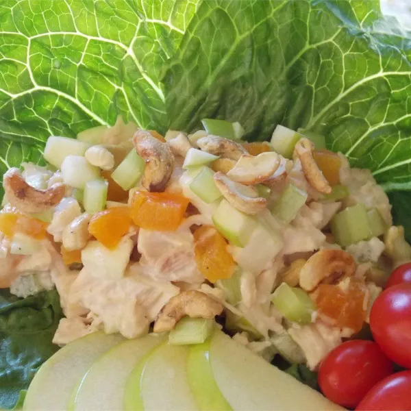 Kalkoen Salade Met Gember En Abrikoos