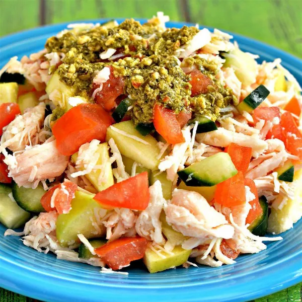 Zomerse salade zonder pitten