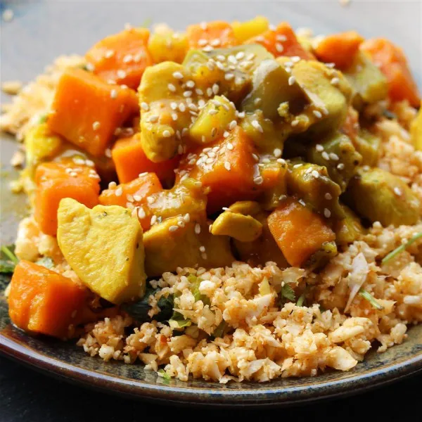 Gezond Kippenstoofpot Met Kurkuma