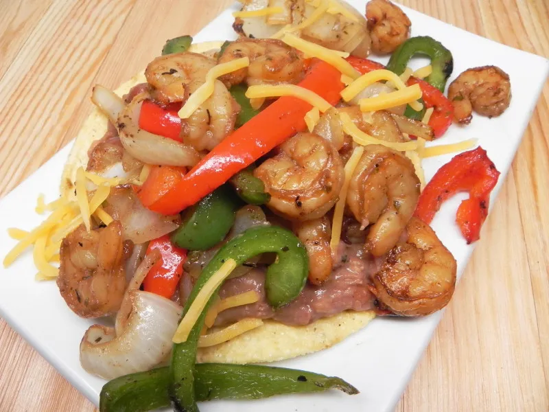 Knapperige Garnalen Fajitas