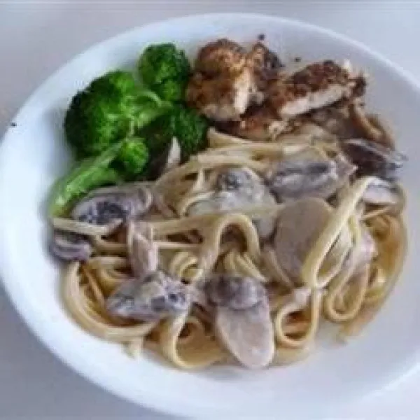 Fettuccine met Paddenstoelen
