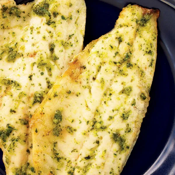 Gegrilde Visfilet Met Pesto Saus