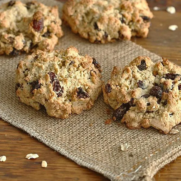 Havermoutkoekjes Met Rozijnen Die Smelten