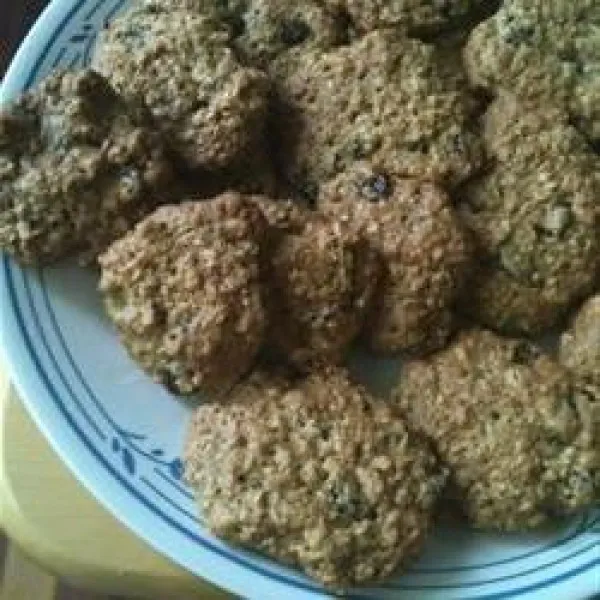 Havermoutkoekjes Met Rozijnen II