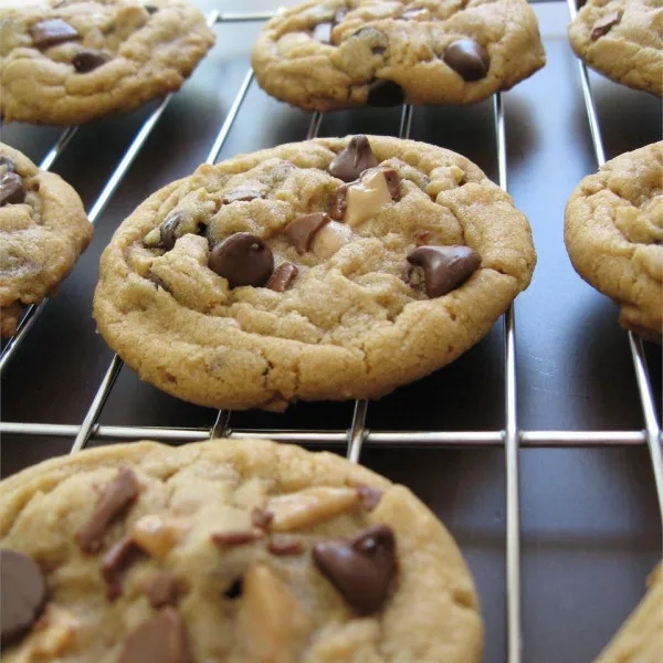 Chocolade Chip Cookies Met Karamel