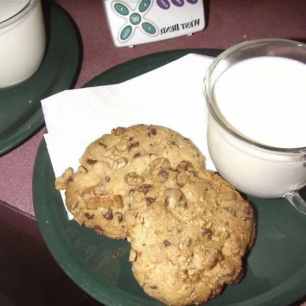 Chocoladechip koekjes met dubbele noten
