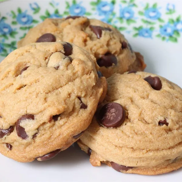 Hemelse Chocoladechipkoekjes Met Pindakaas