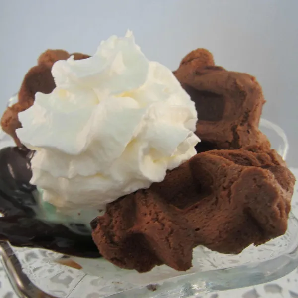 Chocoladekoekjes met Wafelijzer
