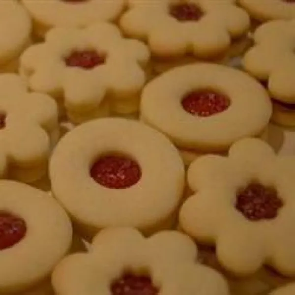 Linzer Koekjes Met Zure Room Zonder Suiker