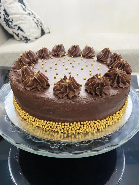 Eenvoudige Glazuur Van Roomkaas En Chocolade