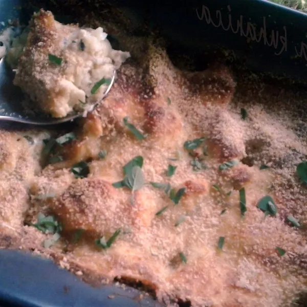 Bloemkoolgratin met Couscous en Parmezaan