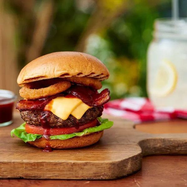 Dappere Honing En Barbecue Hamburger