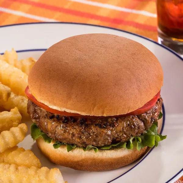 Heerlijke Zwarte En Blauwe Hamburger
